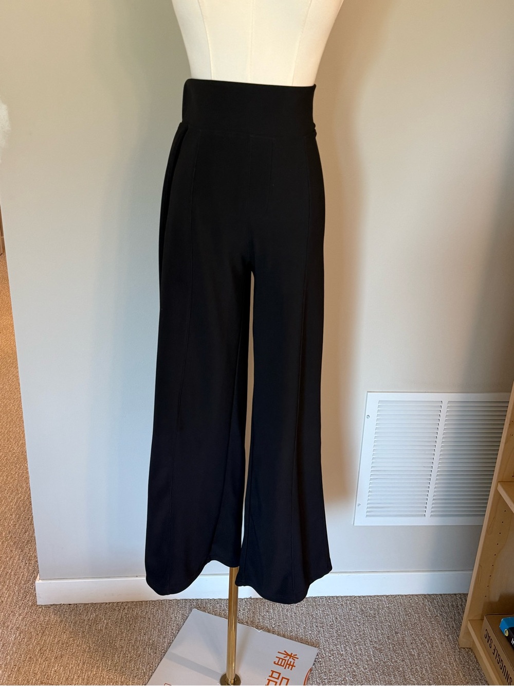 Move Theology Black High Rise Wide Leg Yoga Pants Lounge Athletic Size Small - Picture 2 of 6